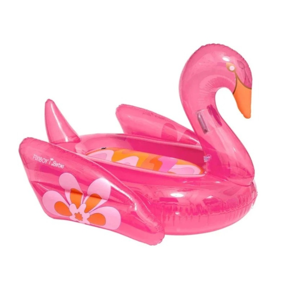 FUNBOY x Barbie Dreamhouse Clear Pink 6' Pool Float